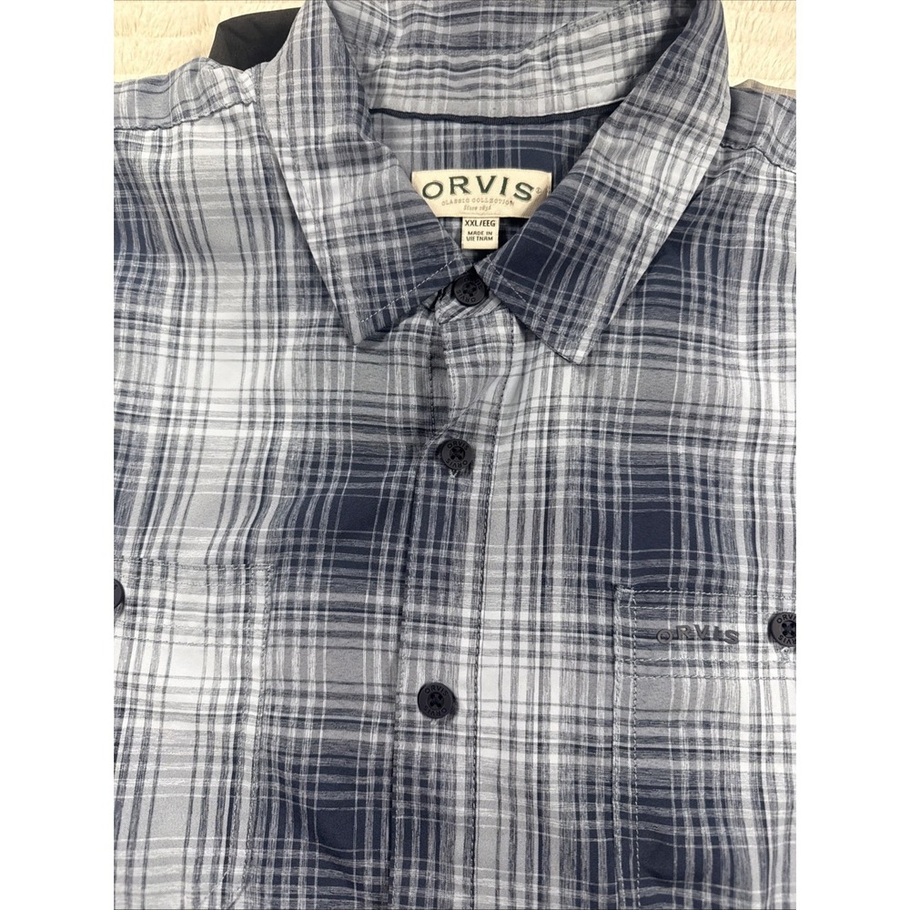 Orvis Men 2XL Lot Of 4 Short Sleeve Button Up Outdoor Camp Fishing Hike Classic - Picture 11 of 16